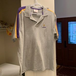 Minnesota Vikings grey polo shirt